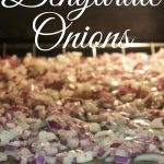 How to dehydrate onions for soups and salads so you don't waste them.