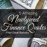 If you are looking for some newlywed financial advice who better to get it from than Dave Ramsey.