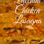 Gluten free zucchini chicken lasagna is easy to make. Simply replace the noodles with thin slices of zucchini.