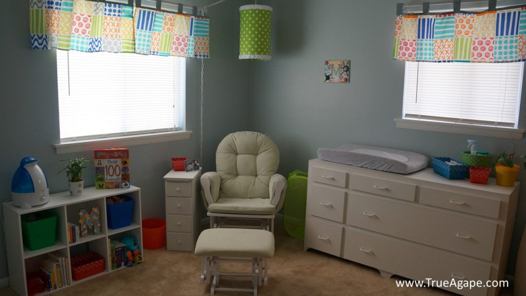 Colorful and Bright Baby Girl Nursery
