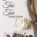 Create a fun tick tac toe travel game with rocks and a cinch pouch in a matter of minutes!