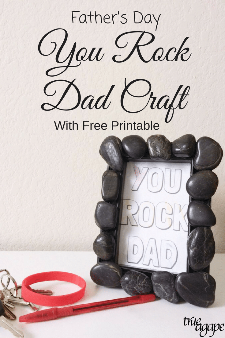 You Rock Dad craft that the little ones can get involved in. Great for Father's Day. 